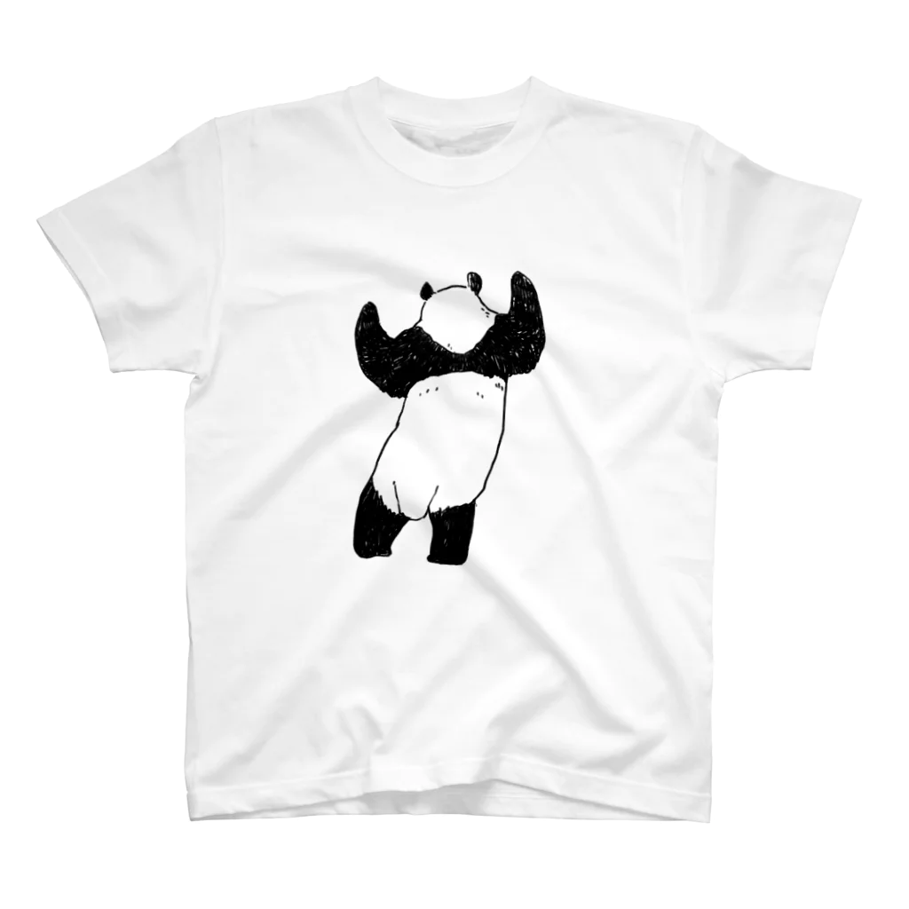 ばじぃとニコみとパンダの立つパンダ（うしろ） Regular Fit T-Shirt