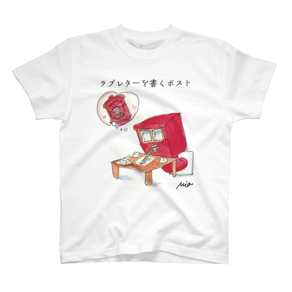 ZAKKA にしくらみおのラブレターを書くポスト Regular Fit T-Shirt