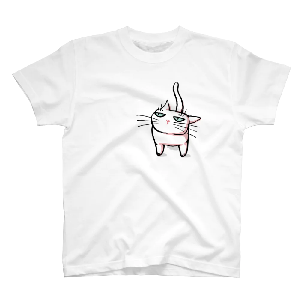 Yoshisyanのみあげるしろねこ♪ スタンダードTシャツ