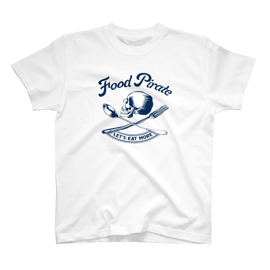 LONESOME TYPE ススのLET'S EAT MORE (NAVY) スタンダードTシャツ