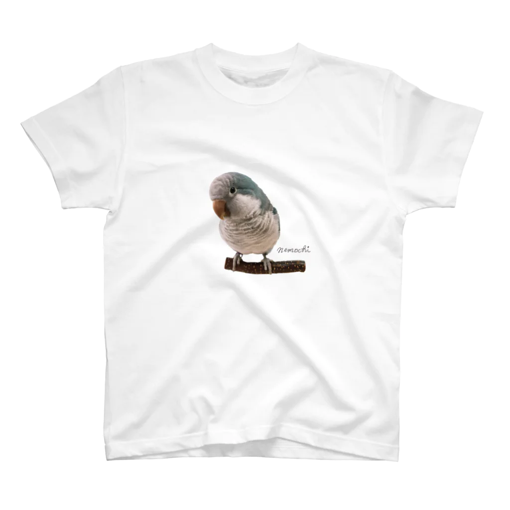 たら坊のオキナインコ　ねもち スタンダードTシャツ