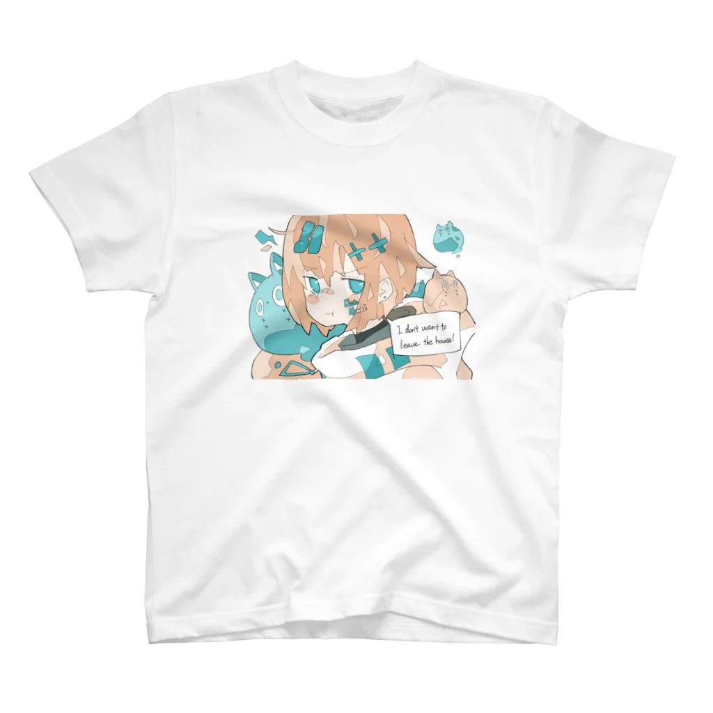 Haるの「引きこもりちゃん」 スタンダードTシャツ