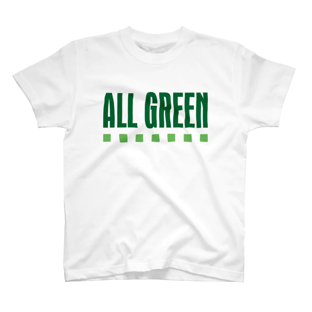 rd-T（フィギュアスケートデザイングッズ）のALL GREEN Regular Fit T-Shirt