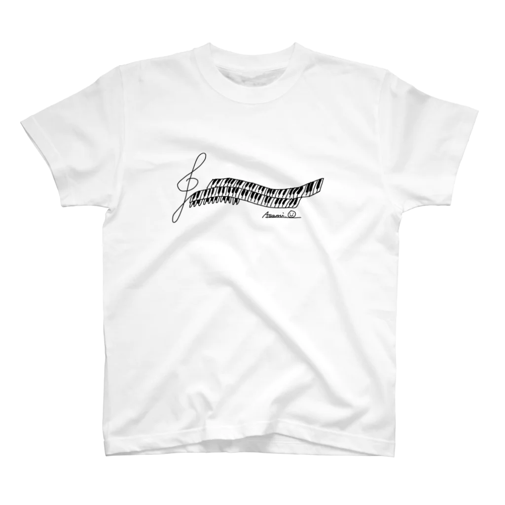 asamicchiのあさみっち鍵盤♪ スタンダードTシャツ