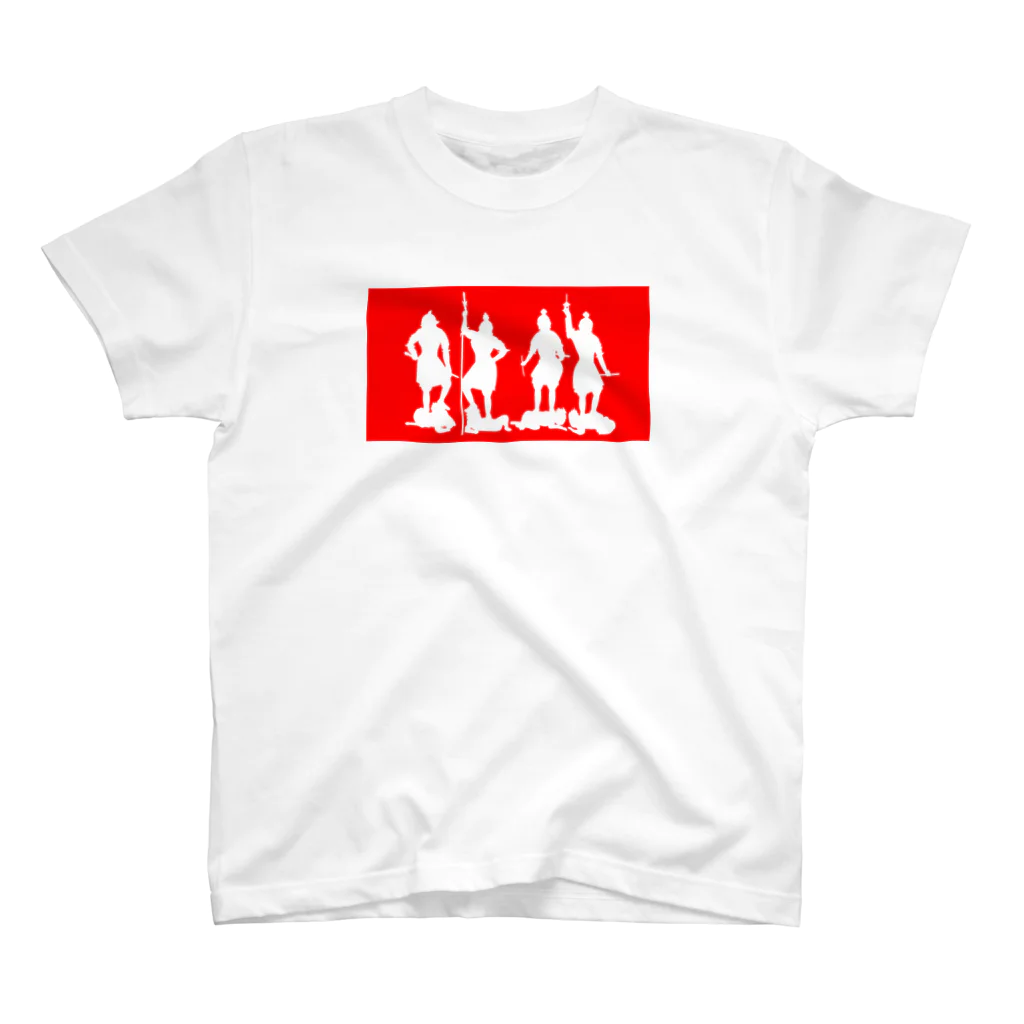 BUTSUZO HAIRSTYLEの4tenno（RED） スタンダードTシャツ