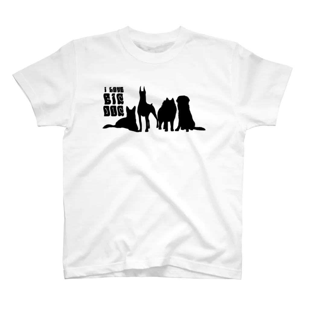 SANKAKU DESIGN STOREのI LOVE BIG DOG！ groovy/B Regular Fit T-Shirt