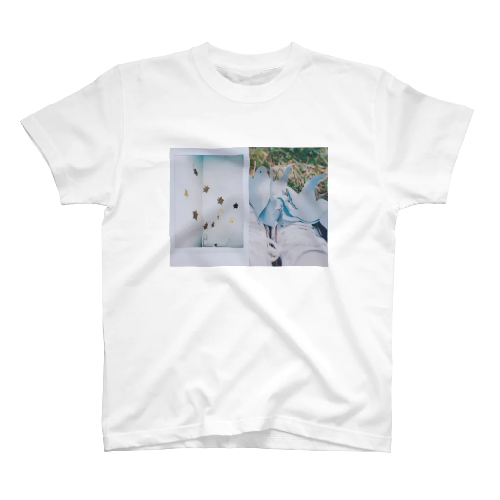 おばけうさこの星と鳥 Regular Fit T-Shirt