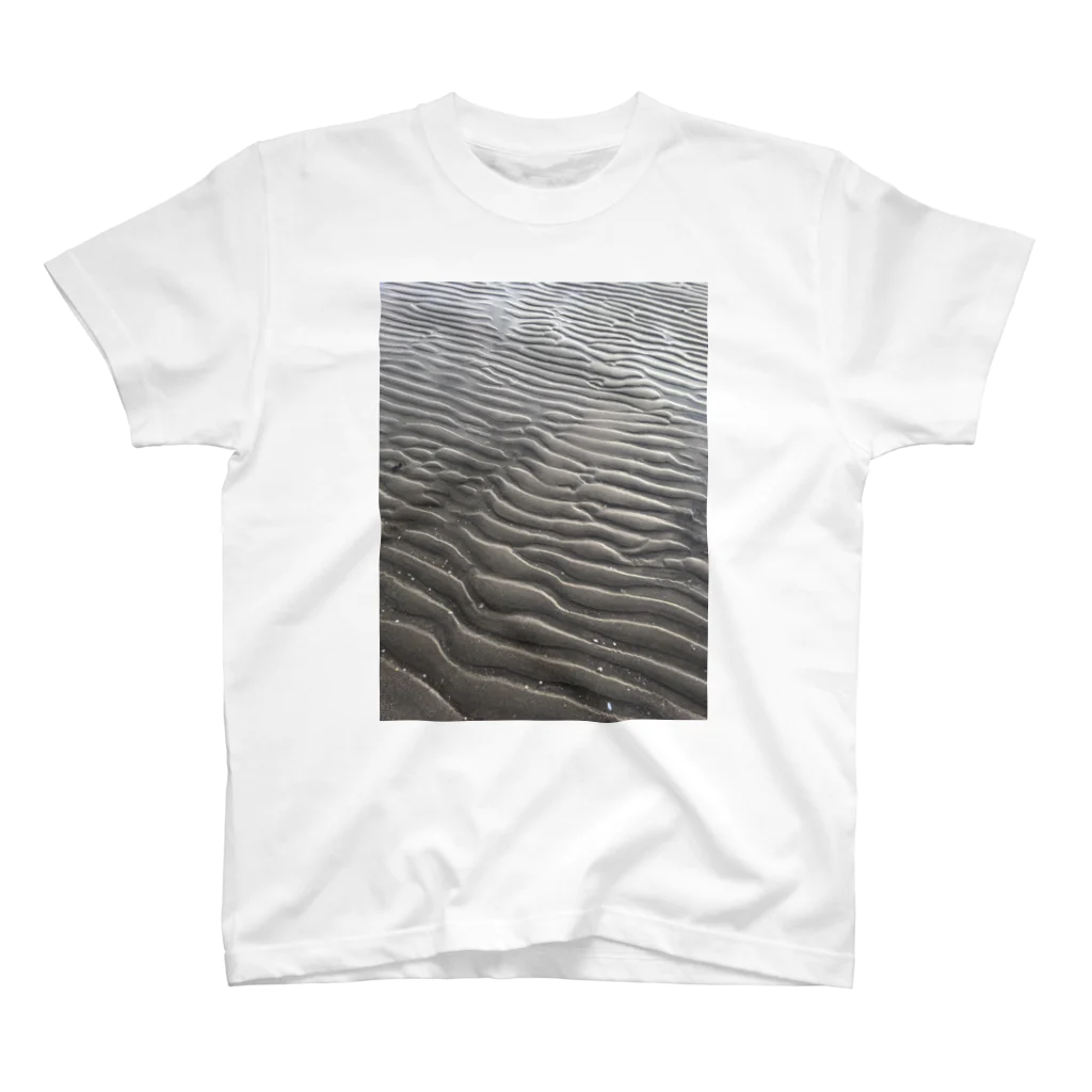 shiromenyankoの海辺砂模様 Regular Fit T-Shirt