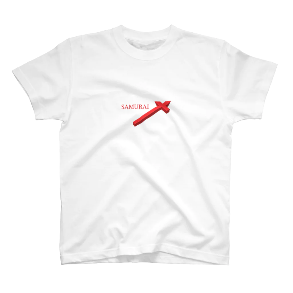 茜＜＜迷子＞＞のsamurai-red スタンダードTシャツ