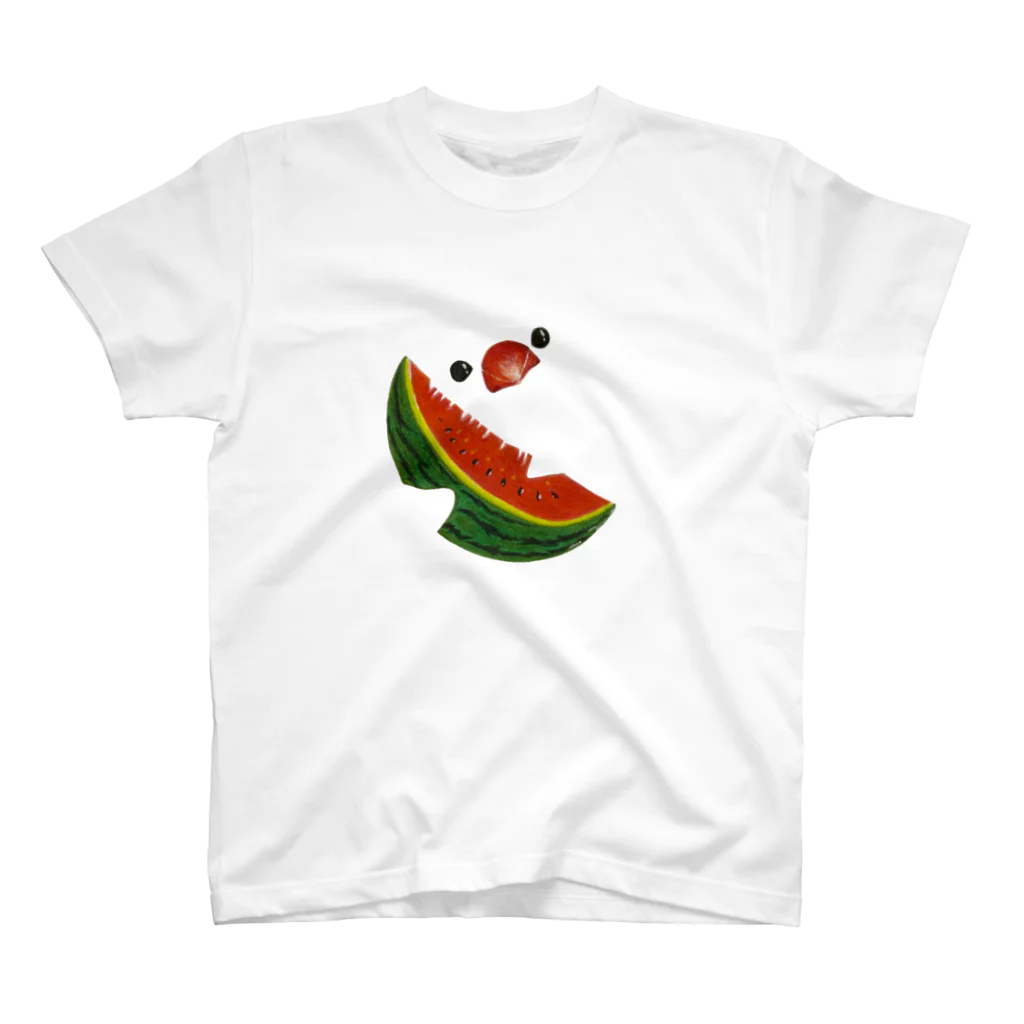 sukinakotoのすいか文鳥　クリア スタンダードTシャツ