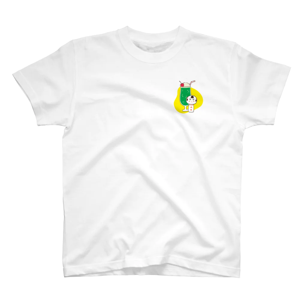仙台弁こけしのクリームソーダ（ワンポイント） Regular Fit T-Shirt