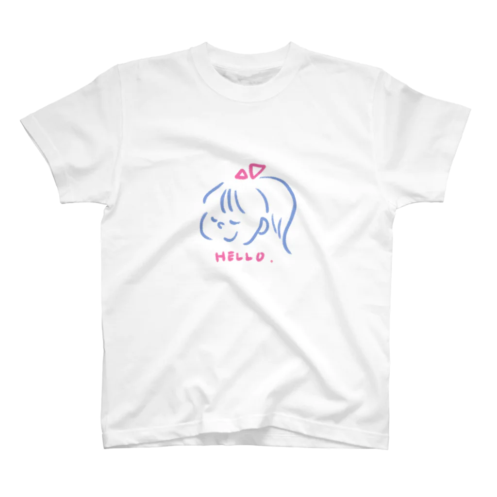 ゆるりゆるりらのりぼんな女の子 Regular Fit T-Shirt