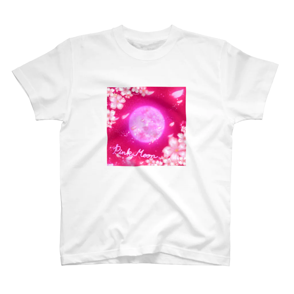 どるちぇ＊うさぎの4月《Moonシリーズ》＊Pink Moon＊ スタンダードTシャツ