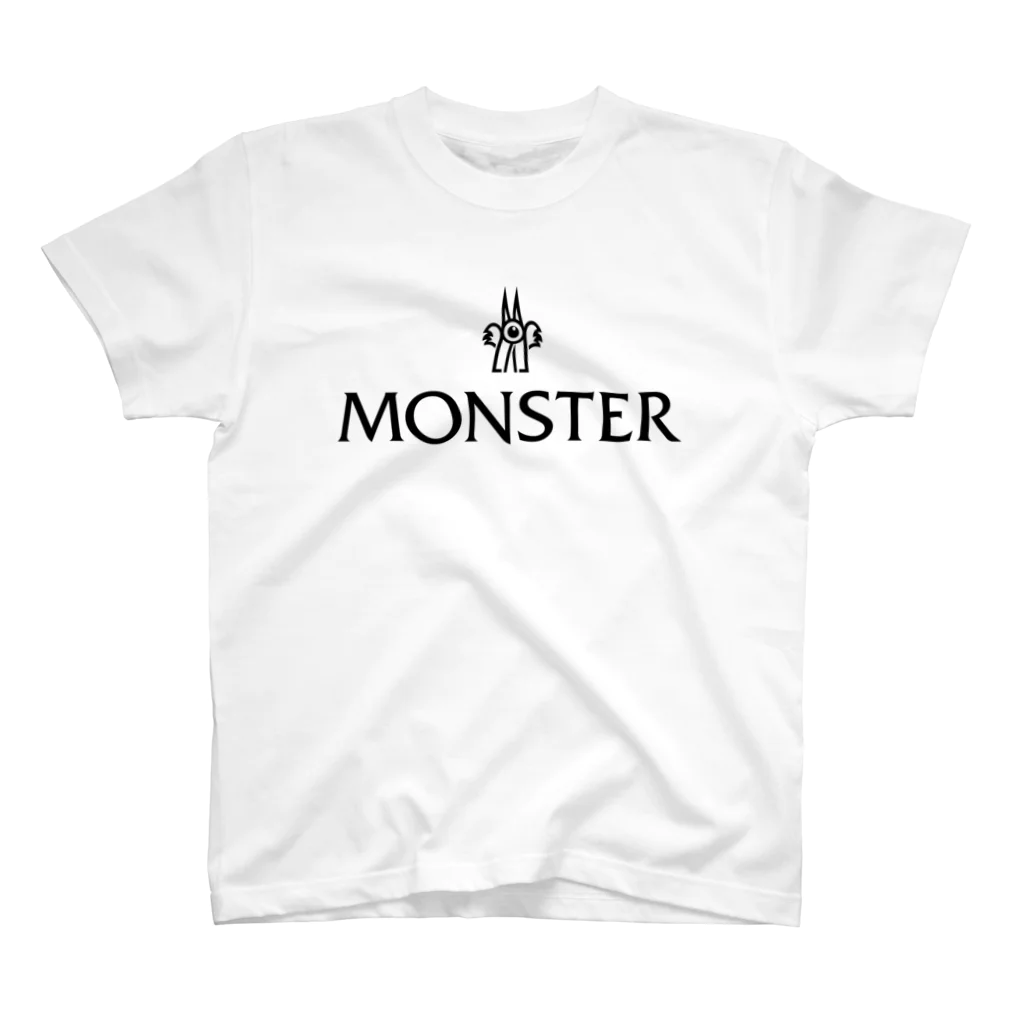 TOKYO LOGOSHOP 東京ロゴショップのMONSTER-モンスター-黒ロゴ スタンダードTシャツ