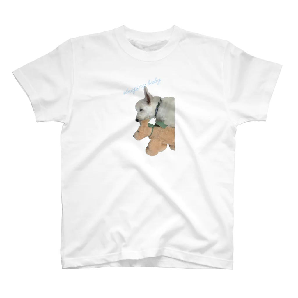 白と茶色屋のsleeping baby Regular Fit T-Shirt