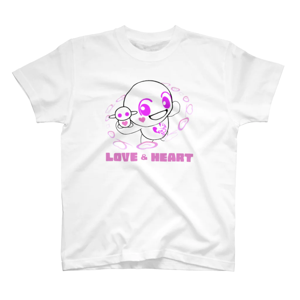 LOVE and HEARTのあいのすけ & リトルラブ スタンダードTシャツ