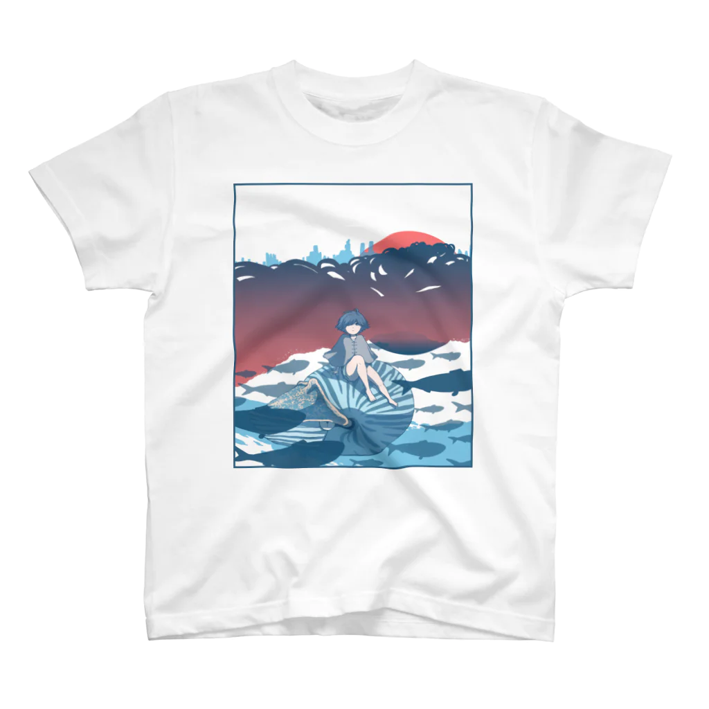 Medama-clapのA city of the sea... Regular Fit T-Shirt