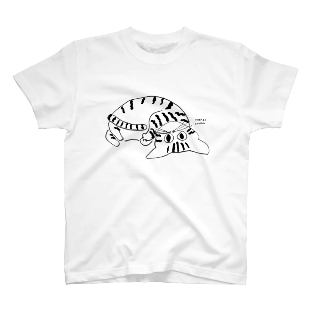 MIYAGI CHIKA suzuri-shopのくねくねねこ スタンダードTシャツ