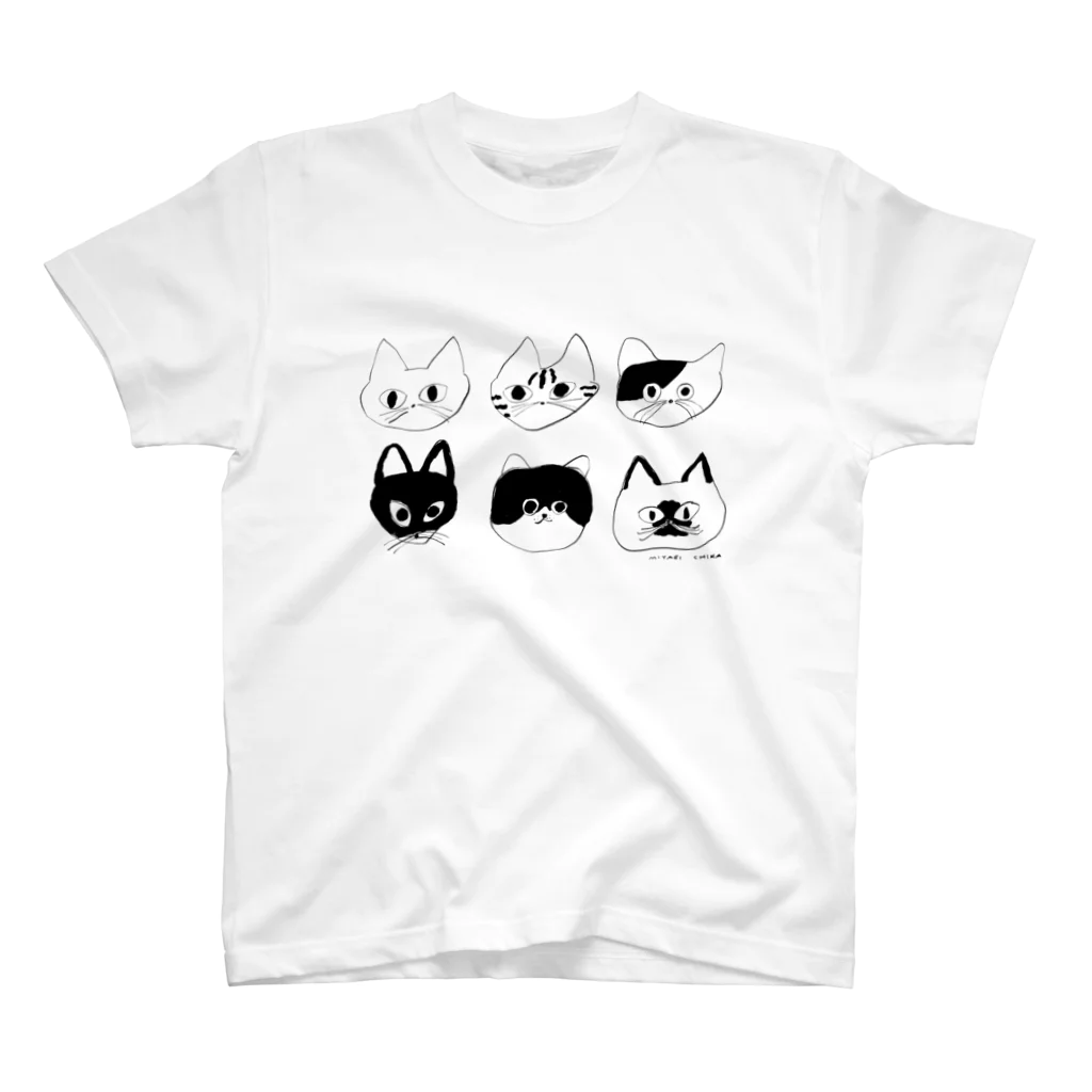 MIYAGI CHIKA suzuri-shopのねこ兄弟③ スタンダードTシャツ