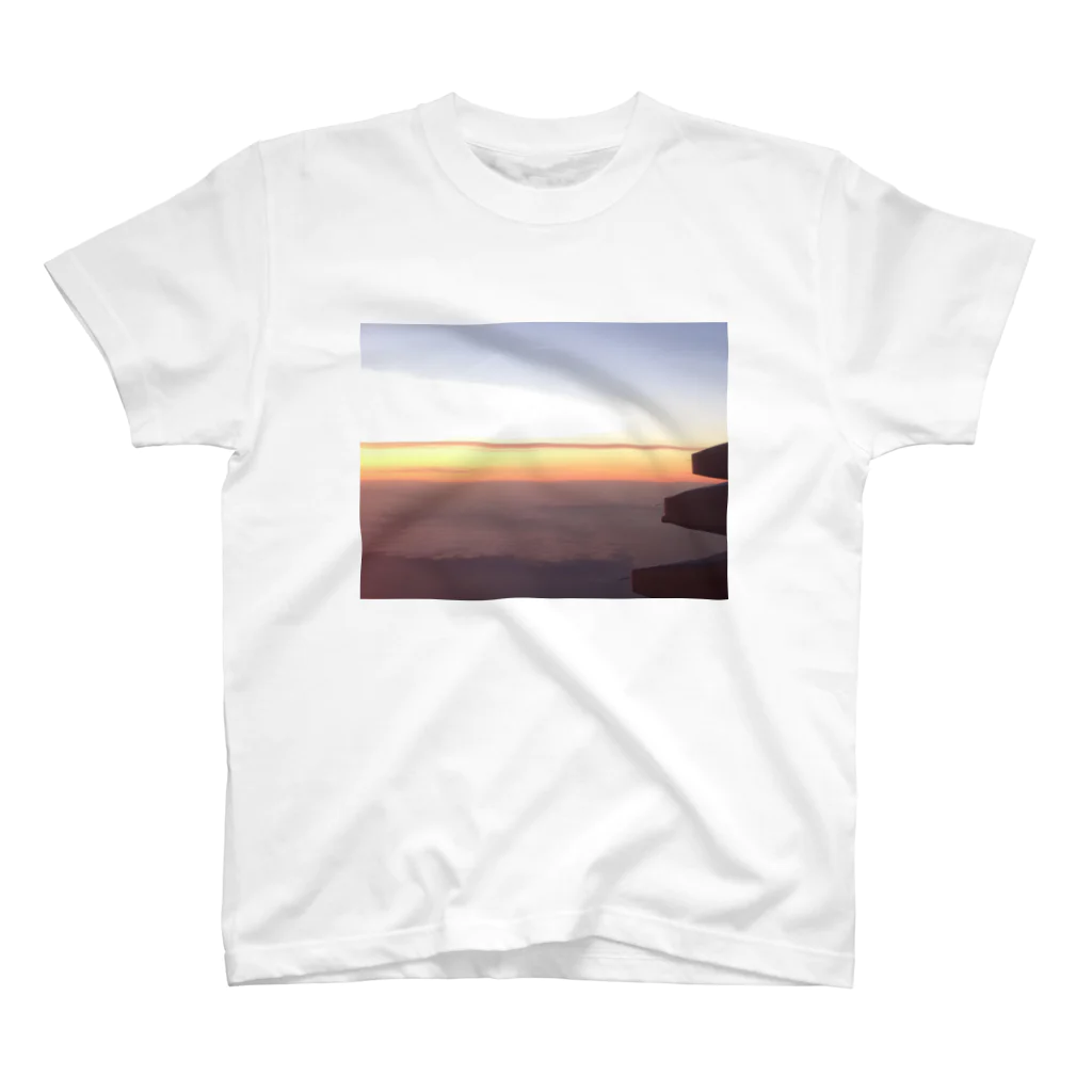 空飛ぶモモンガの空の旅～飛行機より Regular Fit T-Shirt