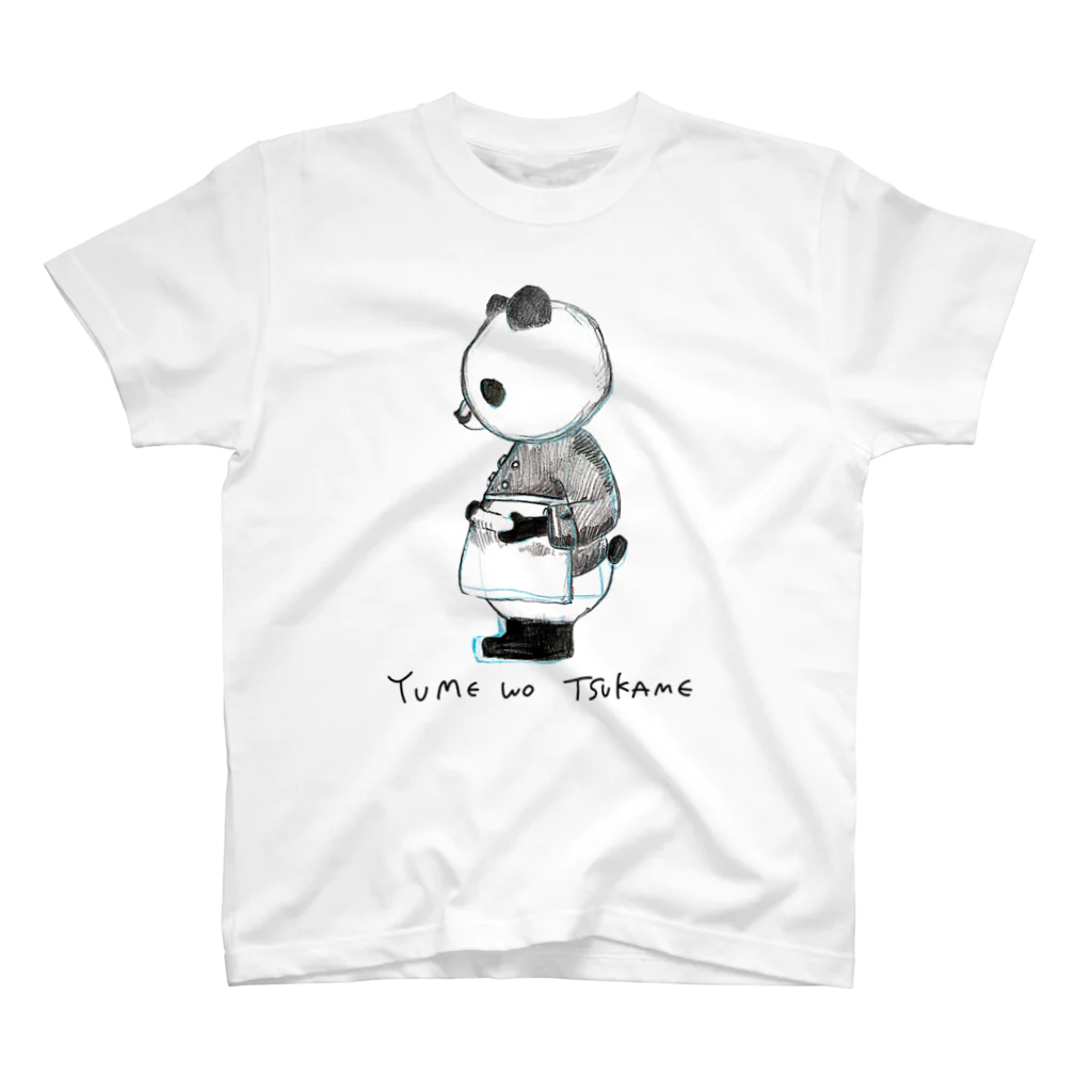 BAOBAO produce by mana+の【パンダ】YUME WO TSUKAME スタンダードTシャツ