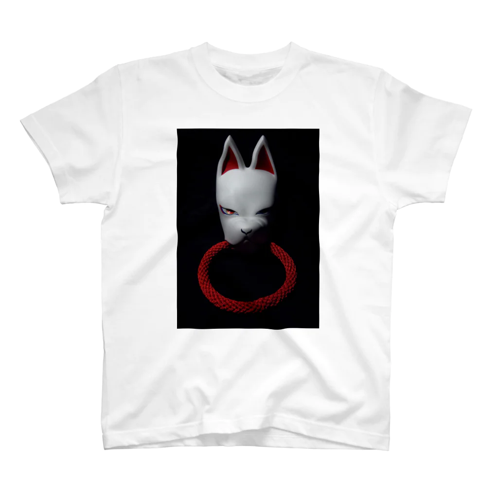 幻一の幻狐面　狐轡 Regular Fit T-Shirt