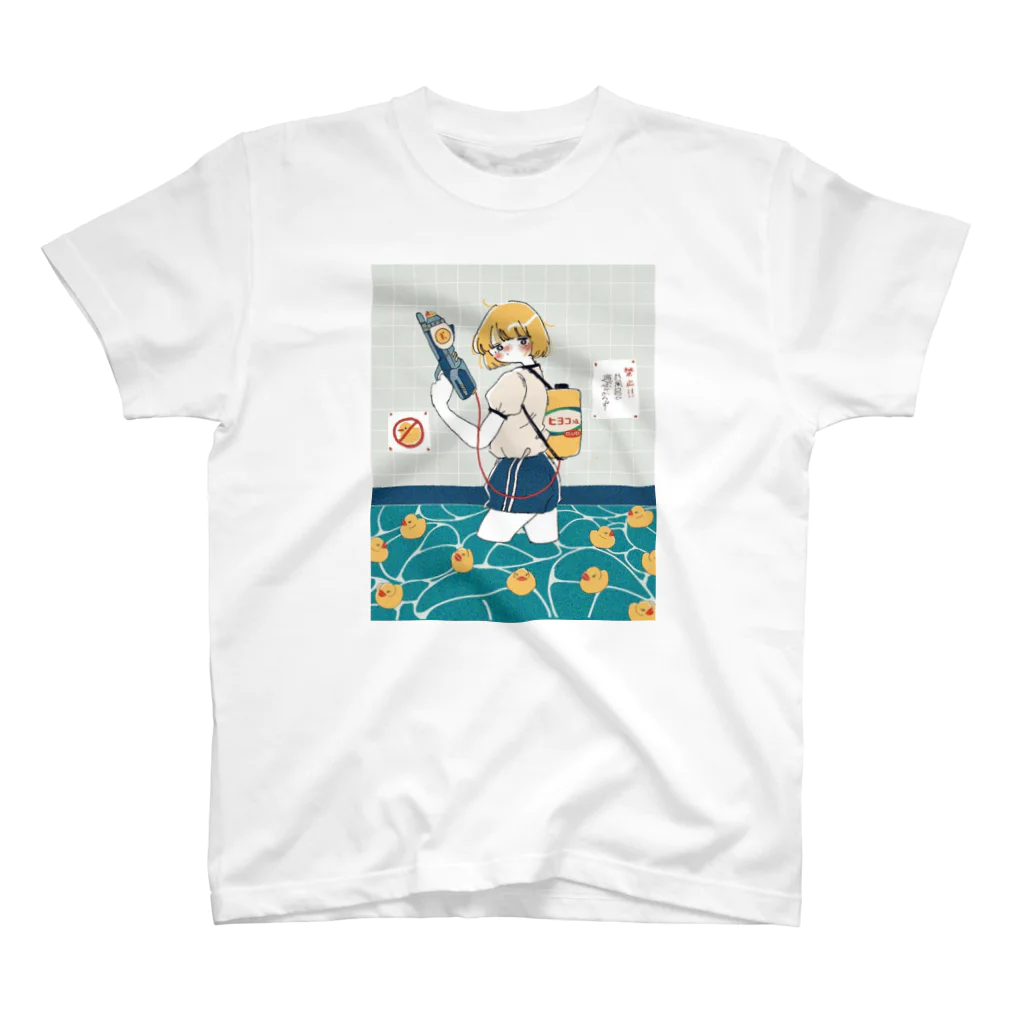 アイロニーのひよこ鉄砲in銭湯 スタンダードTシャツ