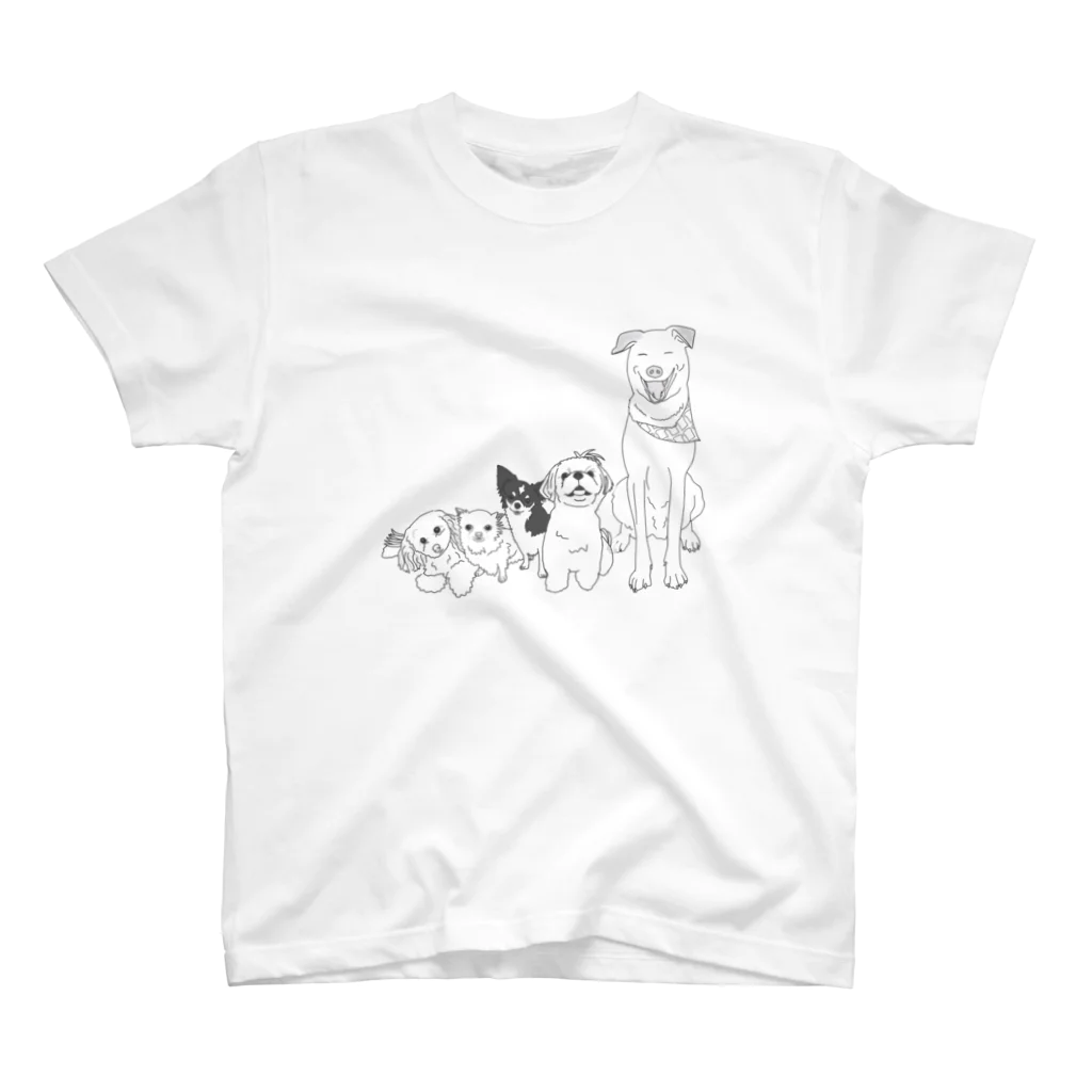 こむハウスの5ワン🐾スタッフ犬 スタンダードTシャツ