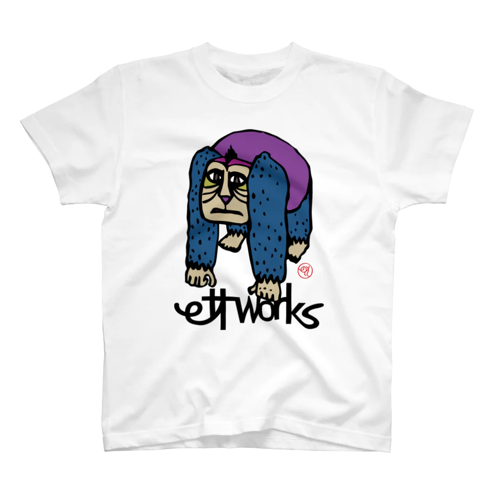 ettworksの《Gorilla-Color》by ETTWORKS Regular Fit T-Shirt