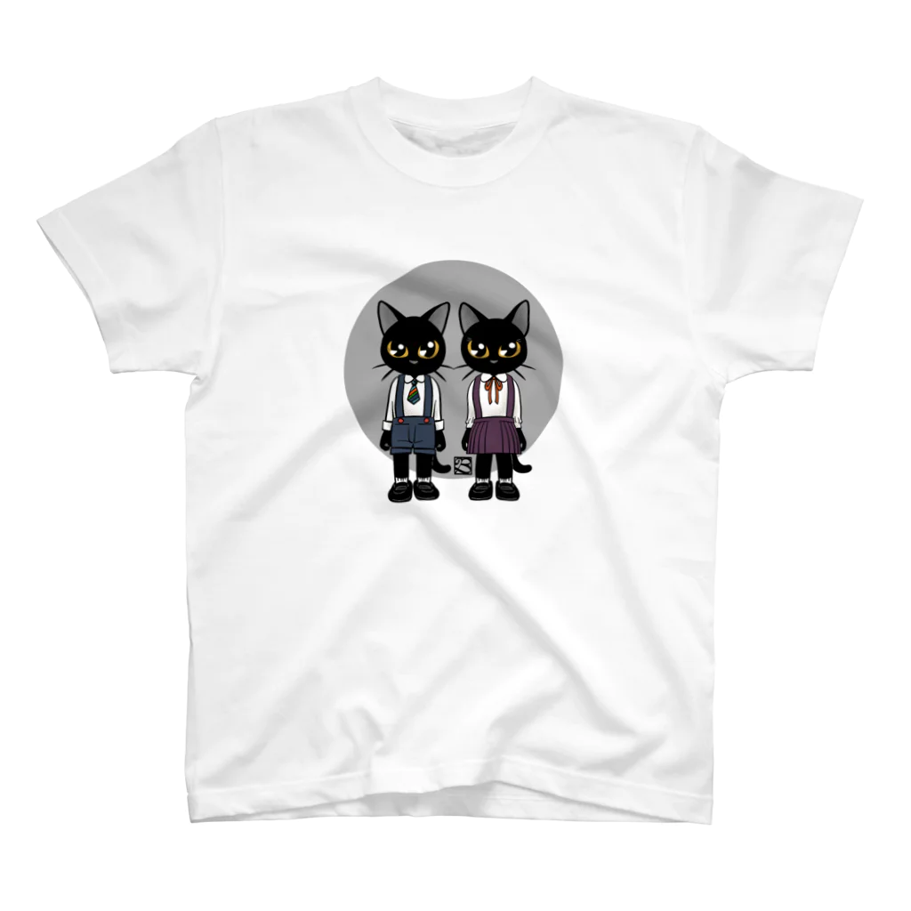 BATKEI ARTの双子の猫 Regular Fit T-Shirt