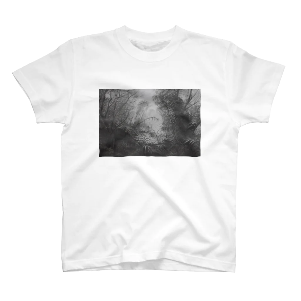 YOSHI-HEY ARTの黒と白の風景Ⅰ スタンダードTシャツ