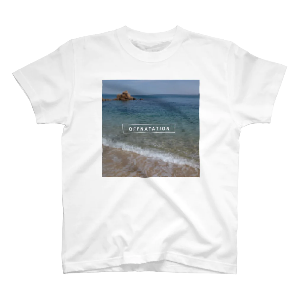 off_natationの海岸ドットTシャツ Regular Fit T-Shirt