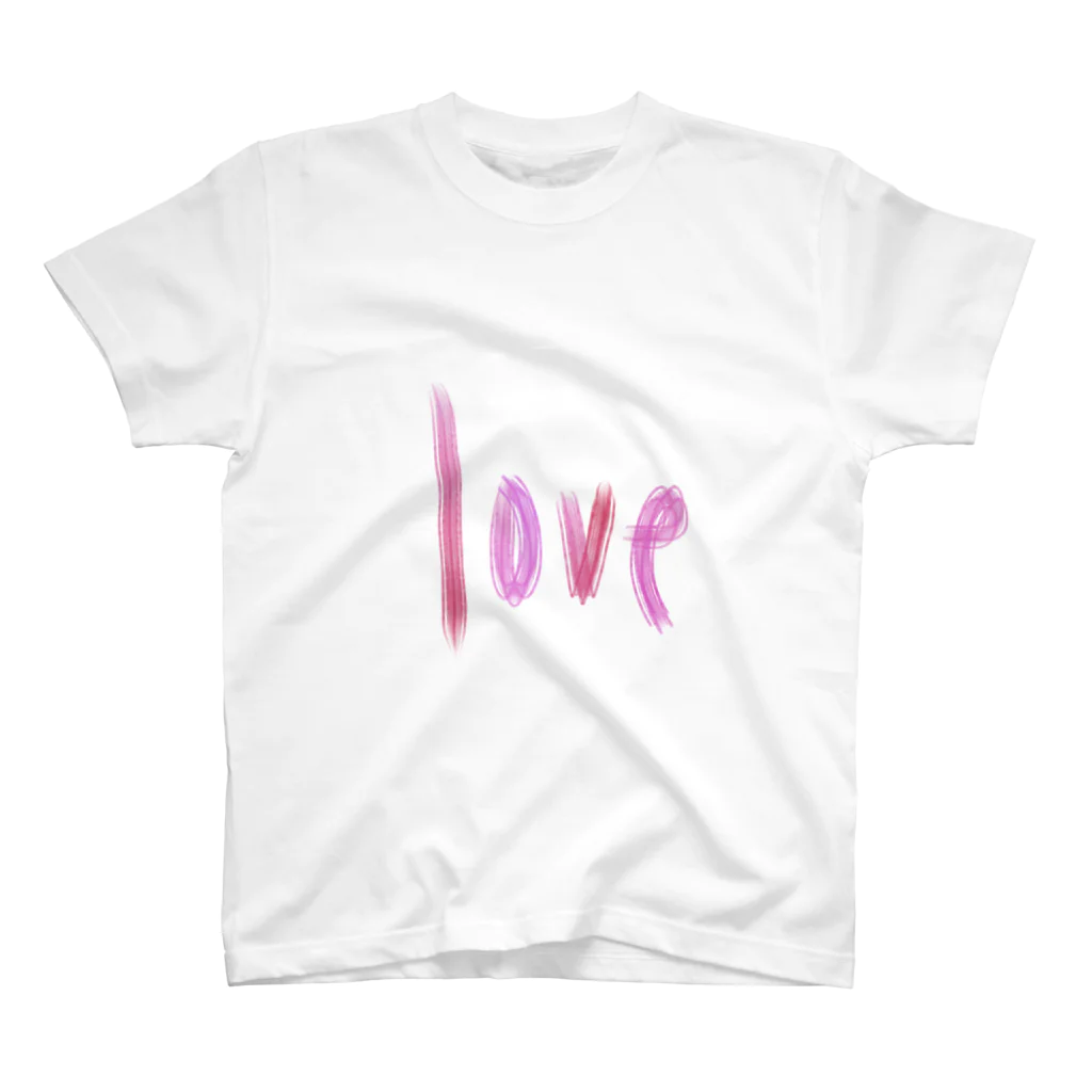 MermaiddropのLOVE pink スタンダードTシャツ