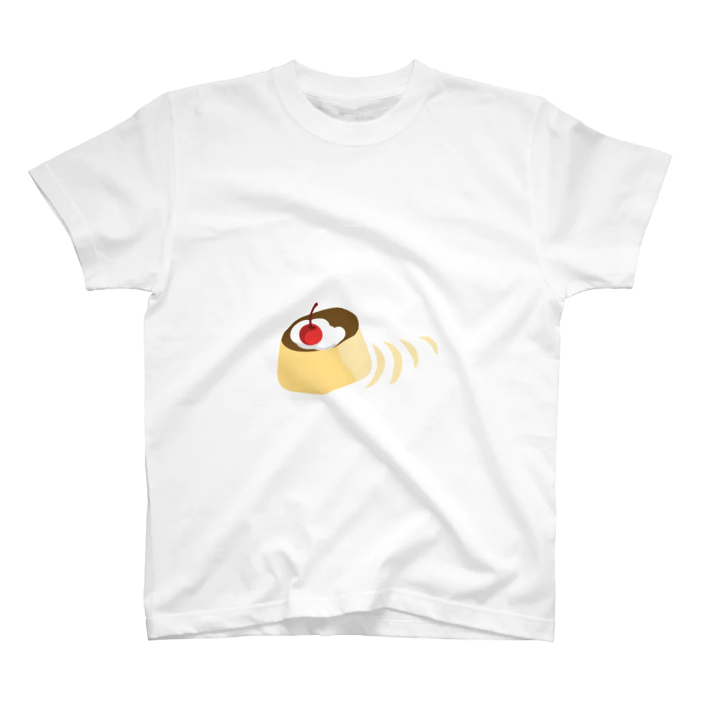 mendakoshopのプリンが逃げた スタンダードTシャツ