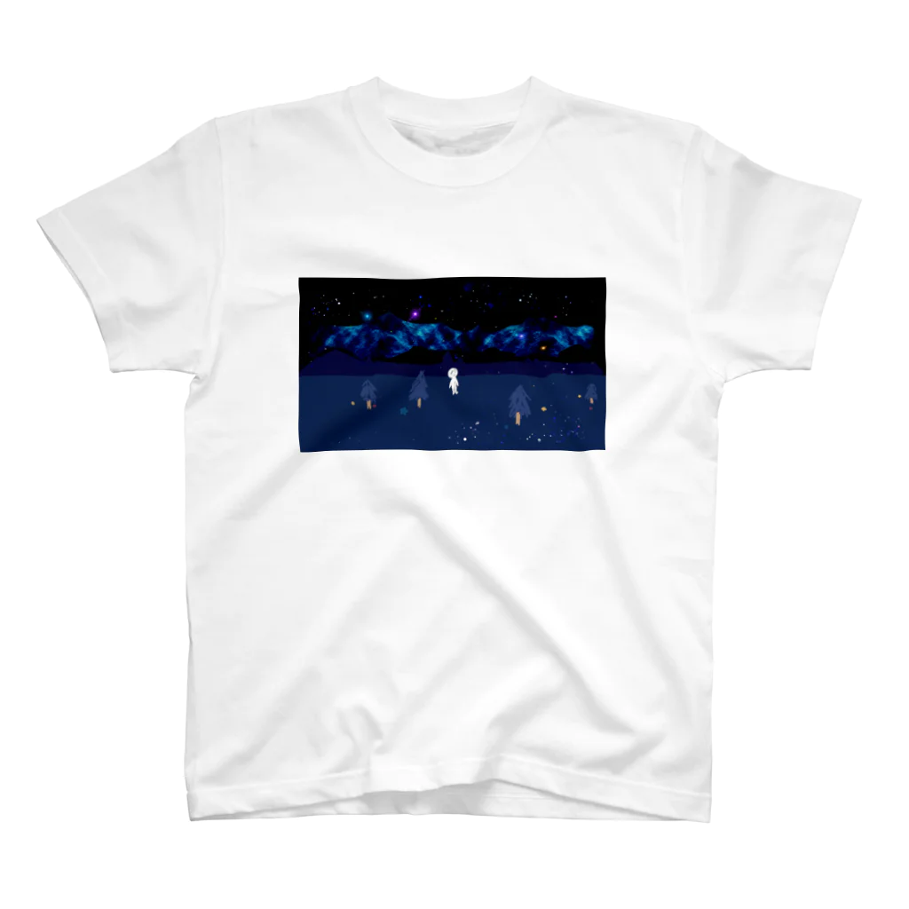 とばりのようふくの夜にたたずむ スタンダードTシャツ