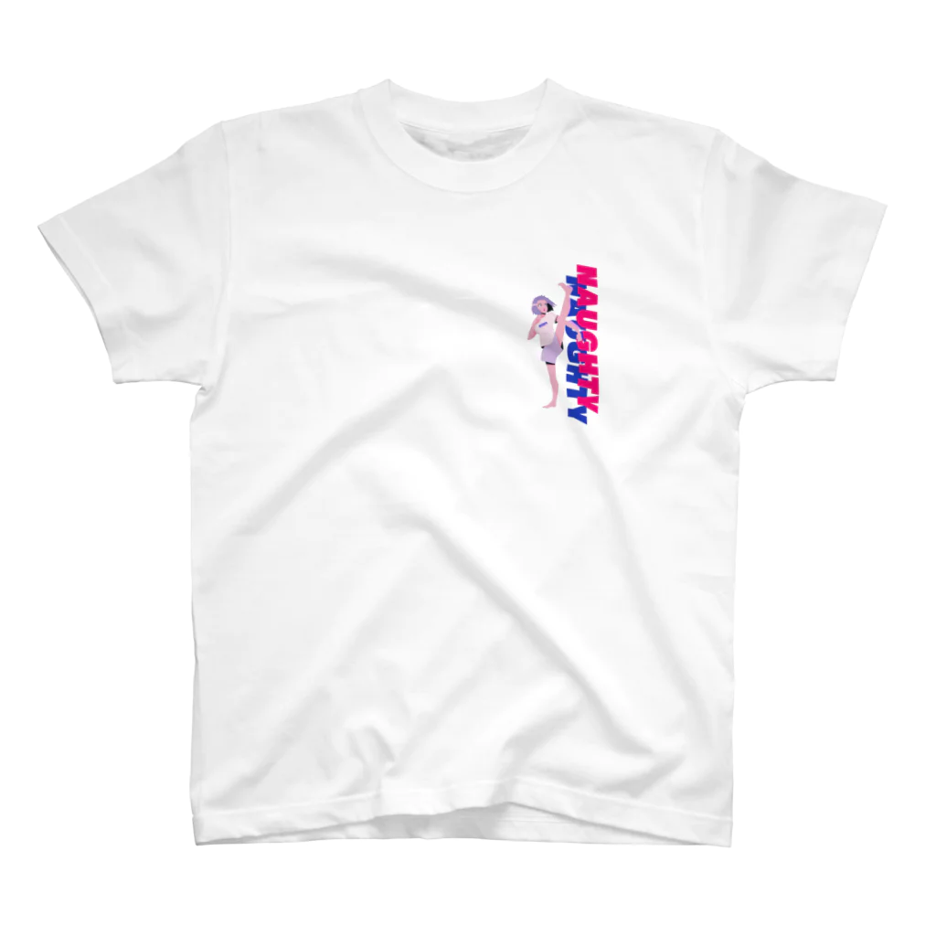 NaughtyのHigh kick スタンダードTシャツ