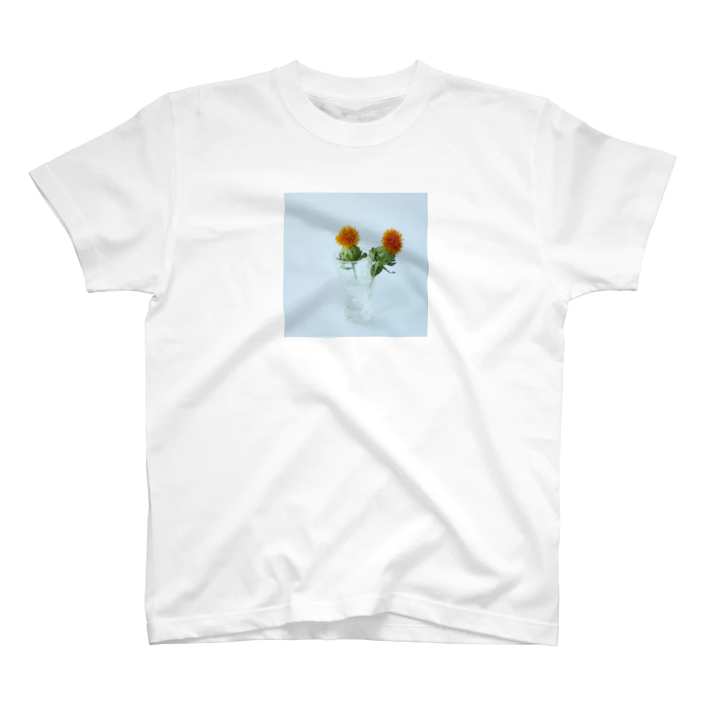 place flowerの紅花 Regular Fit T-Shirt