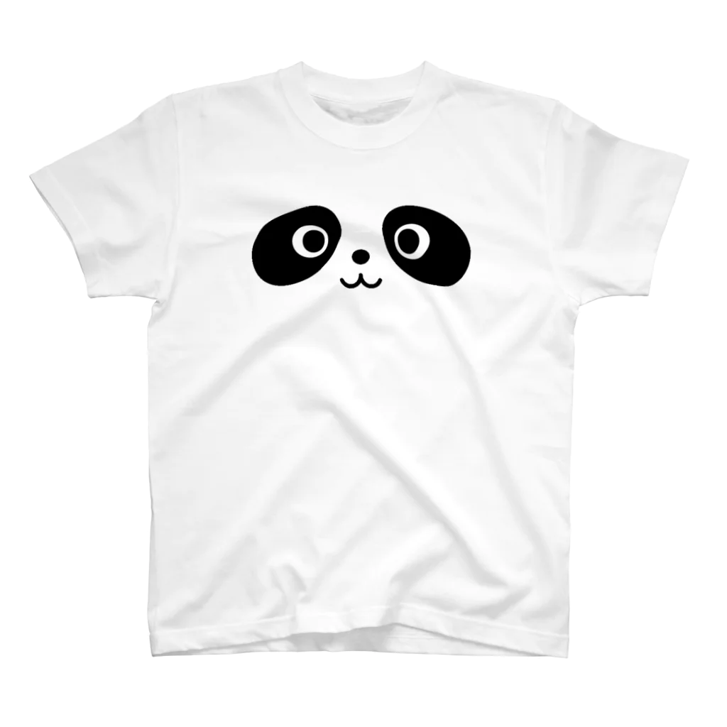 🐼コミックパンダ🐼【オンラインショップ】のパンダくんの顔 スタンダードTシャツ