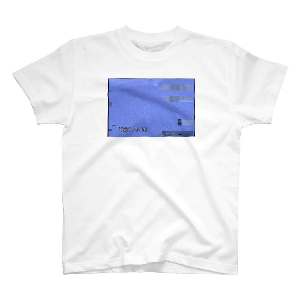 ディスク百合おんのminiDVテープ「天然グリッチ（青）」 スタンダードTシャツ