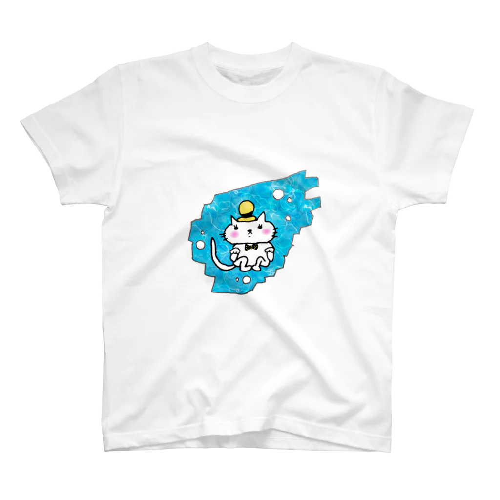 Yume zukin の水中猫 Regular Fit T-Shirt
