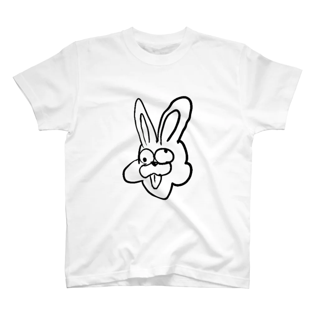 鬼畜変態魑魅魍魎五十四傑の羅毘兎（黒） Regular Fit T-Shirt