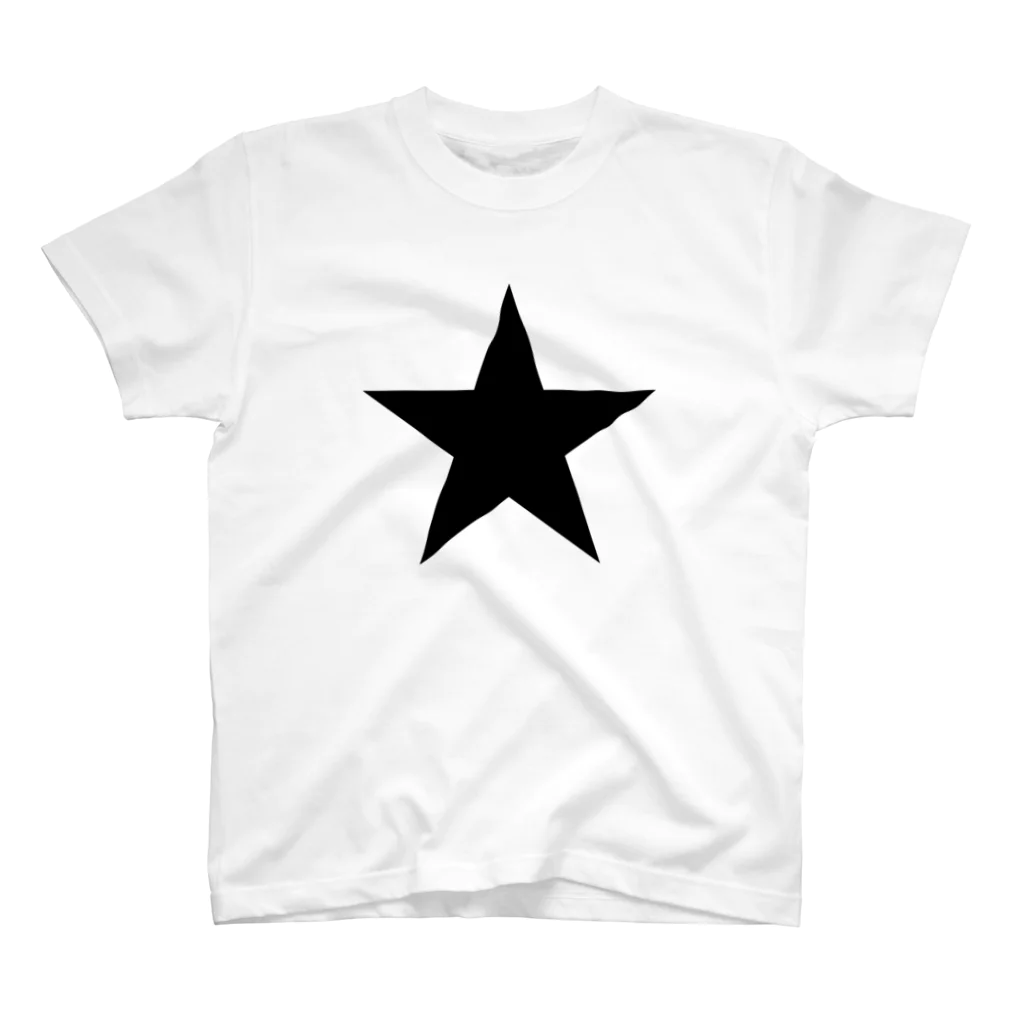 DRIPPEDのBLACK STAR-GTO STAR-(黒星・ワンスター) スタンダードTシャツ