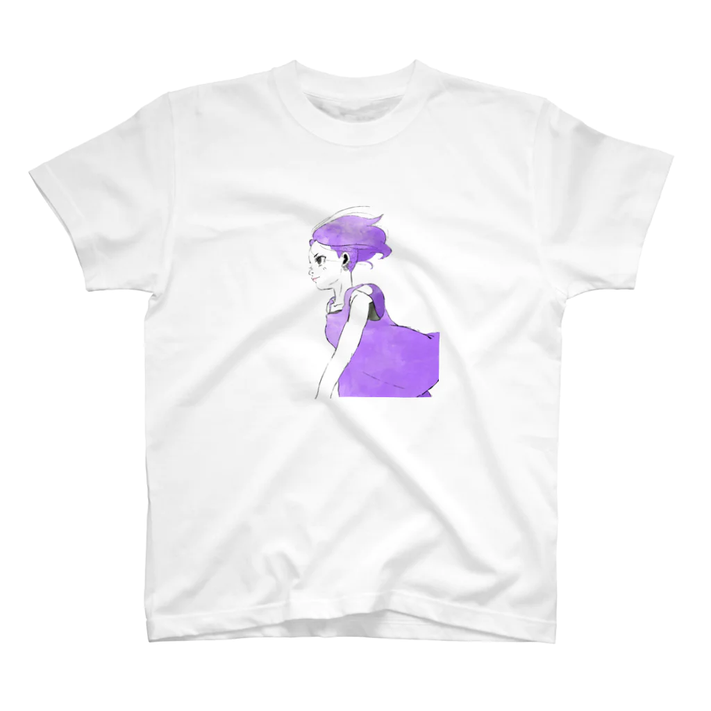 tsbnk-designのツーブロック女子 スタンダードTシャツ