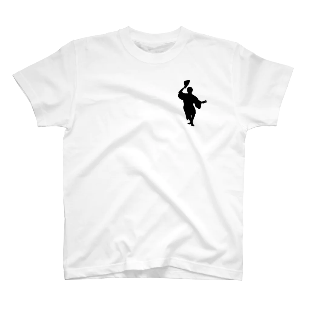 graficoの阿波踊り（男踊り・団扇） スタンダードTシャツ