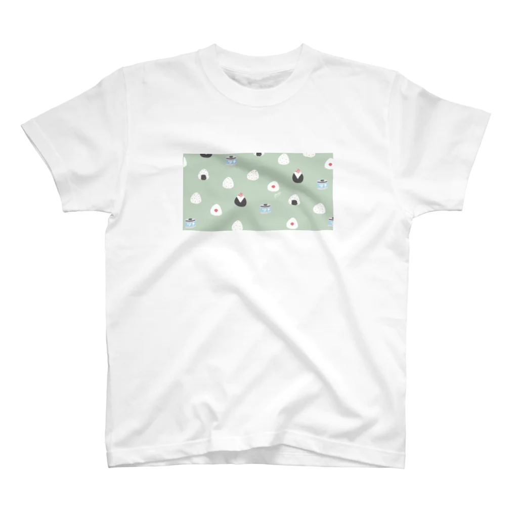 ぽんずのおみせのおにぎり（うす緑） スタンダードTシャツ