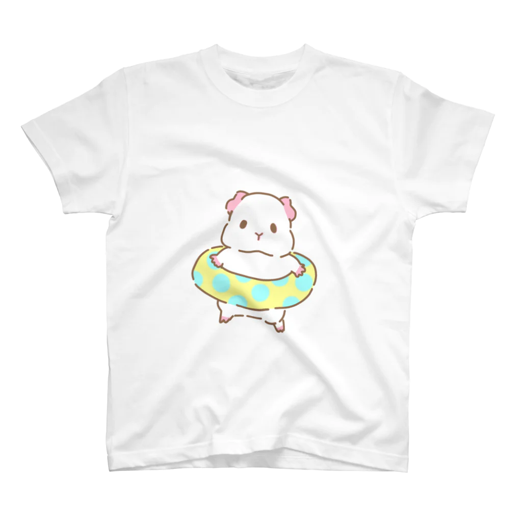 onicoの浮き輪モルモット スタンダードTシャツ