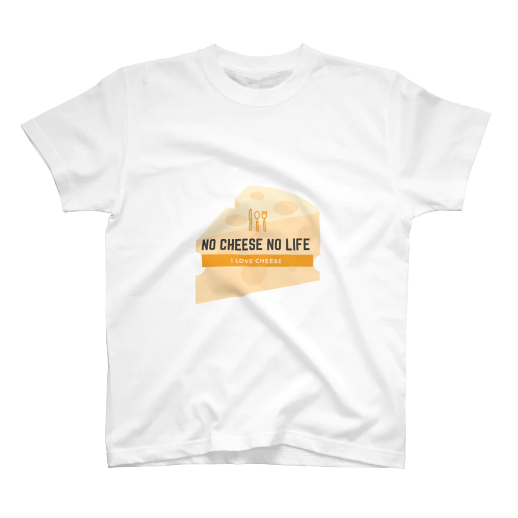 sheepのNo cheese No life スタンダードTシャツ