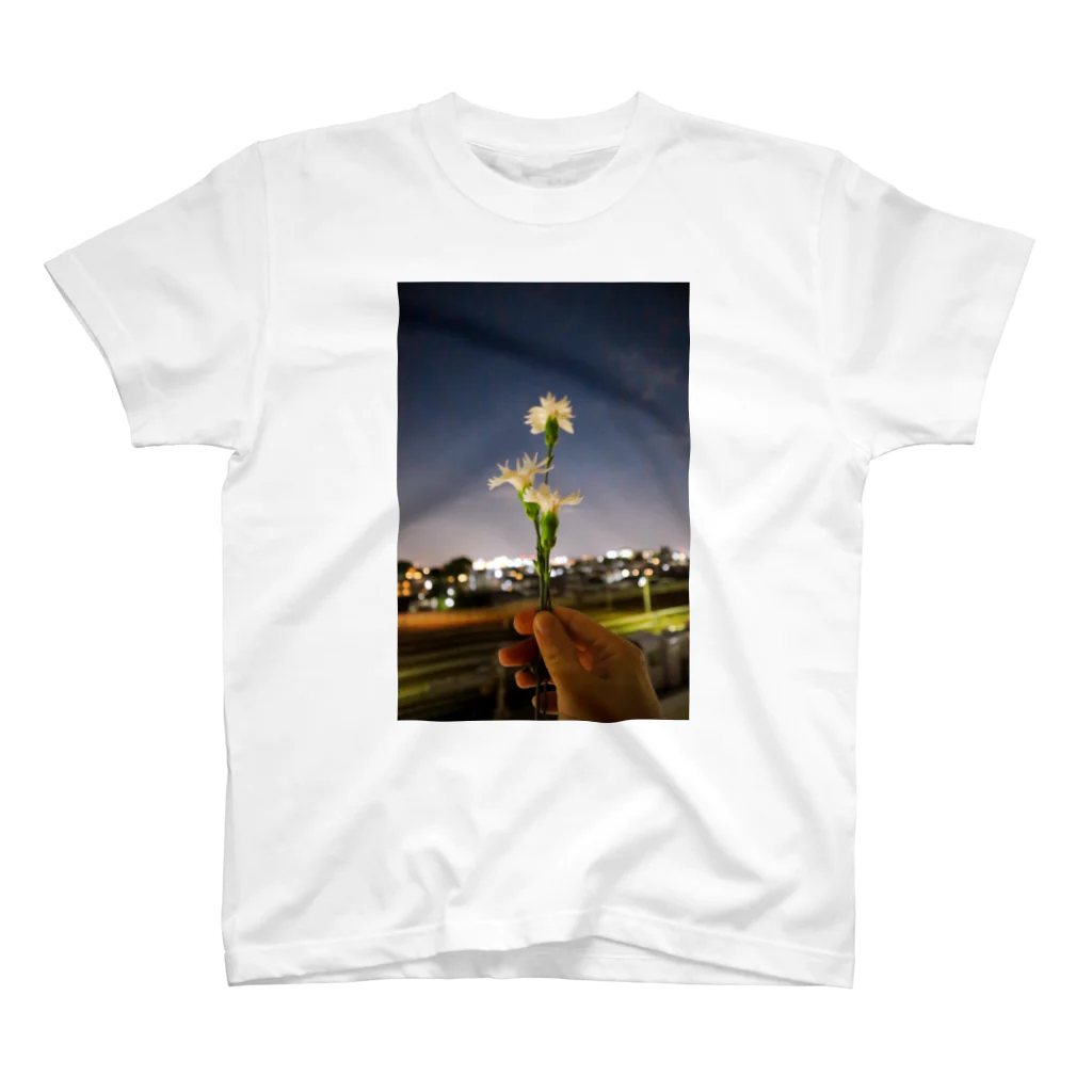 なめらかの花と夫と夜空 スタンダードTシャツ