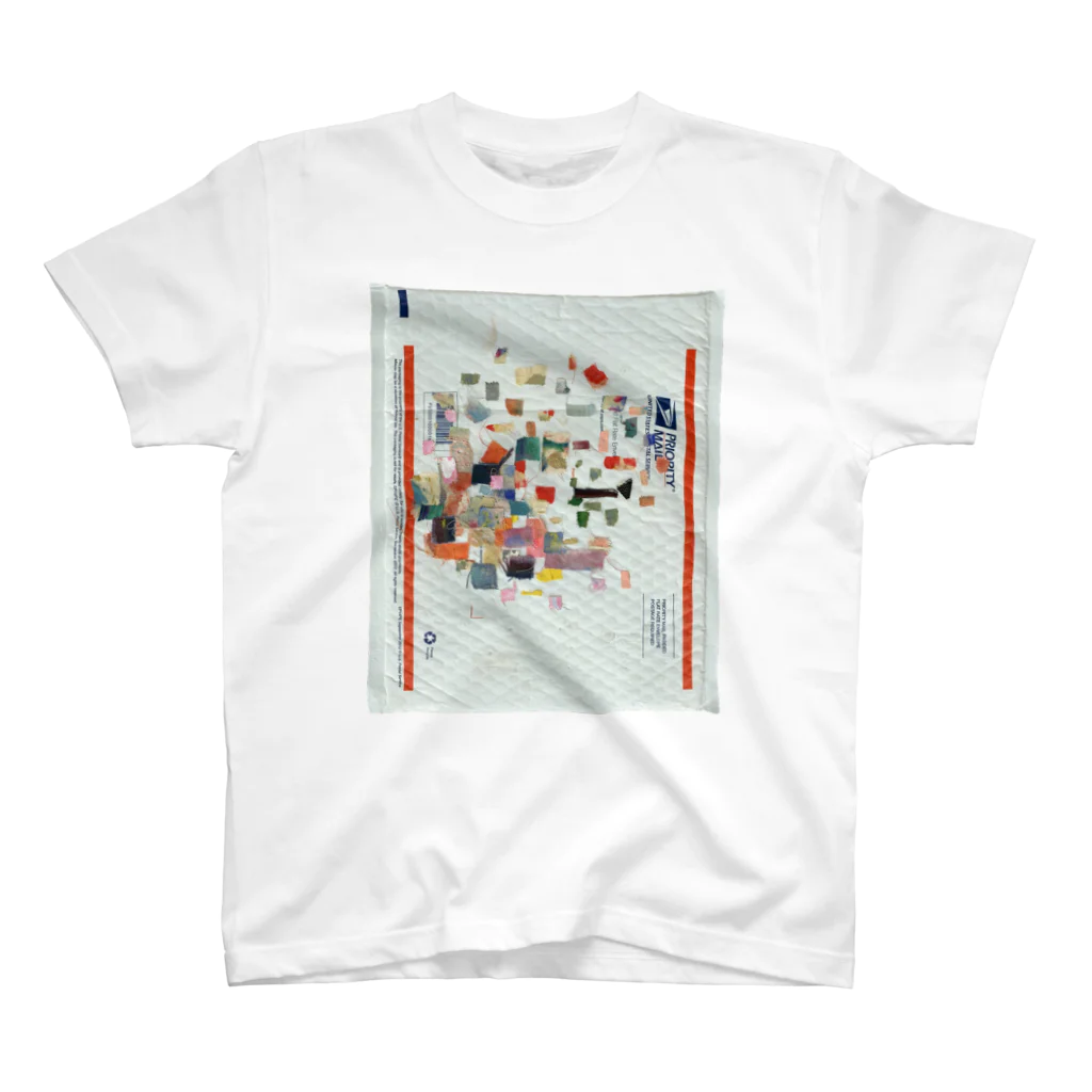 shop_newton_isaacのapple on USPS Flat Pack by Isaac Fujiki スタンダードTシャツ