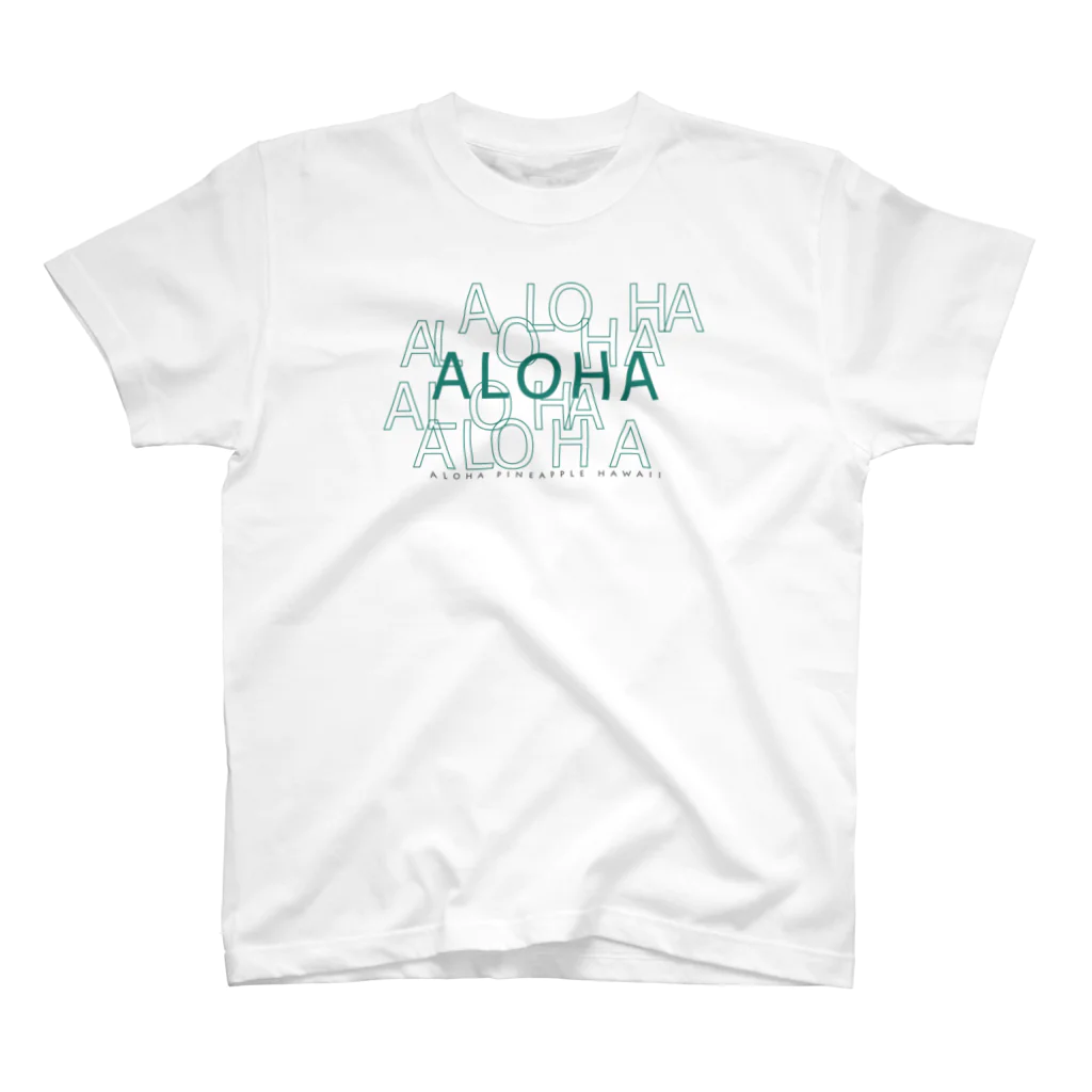 aloha_pineapple_hawaiiのALOHA Green 020 Regular Fit T-Shirt